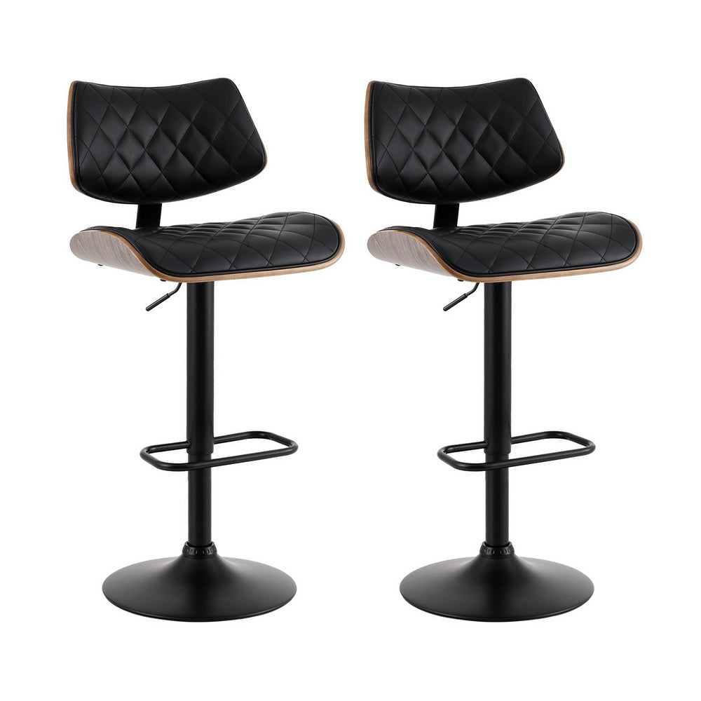Elegant Adjustable Bar Stools - Set of 2