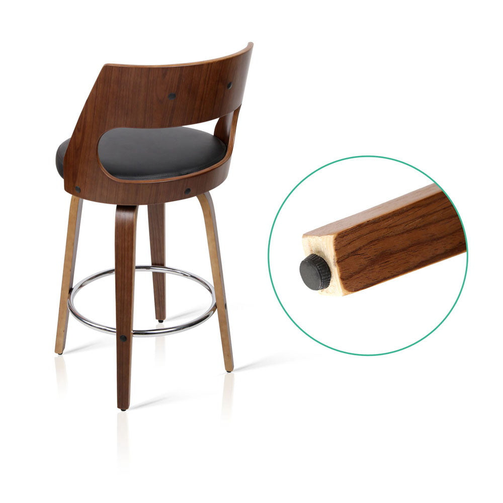 Artiss Modern Swivel Bar Stools - Set of 2