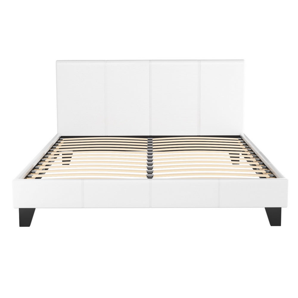 Artiss Neo Queen Size Bed Frame - White