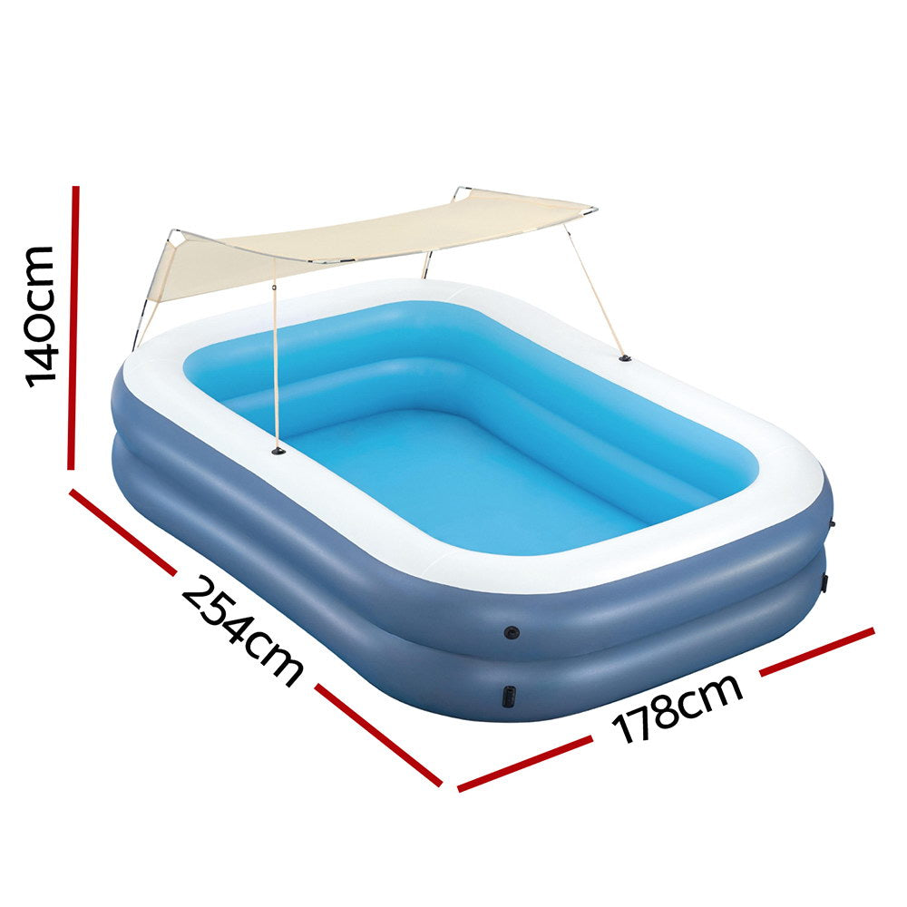 Bestway Kids Inflatable Splash Pool with Sunshade