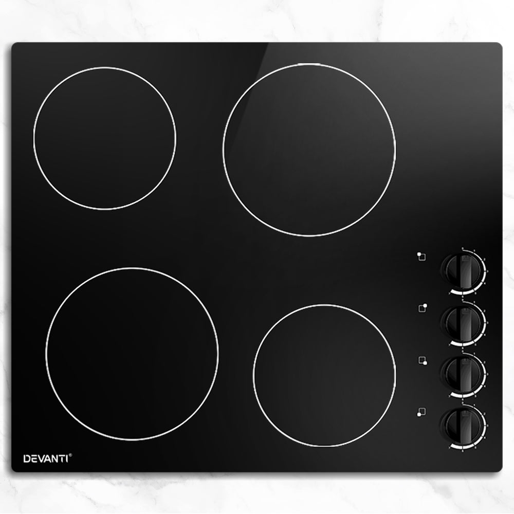 60cm Electric Ceramic Cooktop with Safety Features