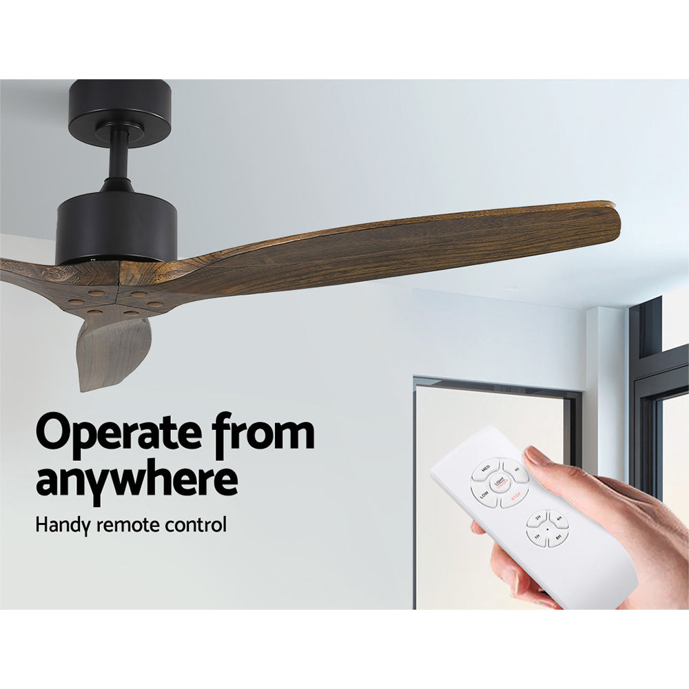Devanti 52'' Dark Wood Ceiling Fan with Remote