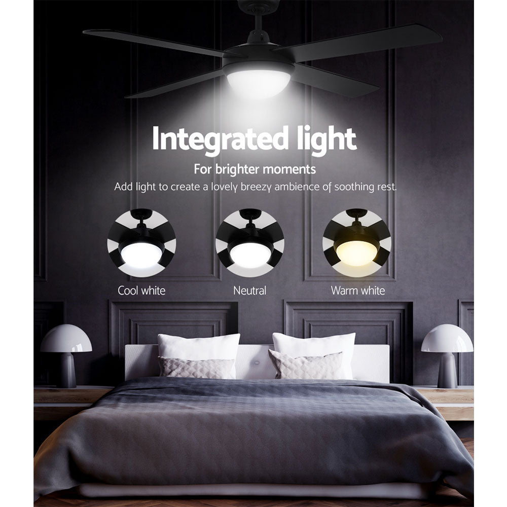 Devanti 52'' Remote-Controlled Ceiling Fan with Light