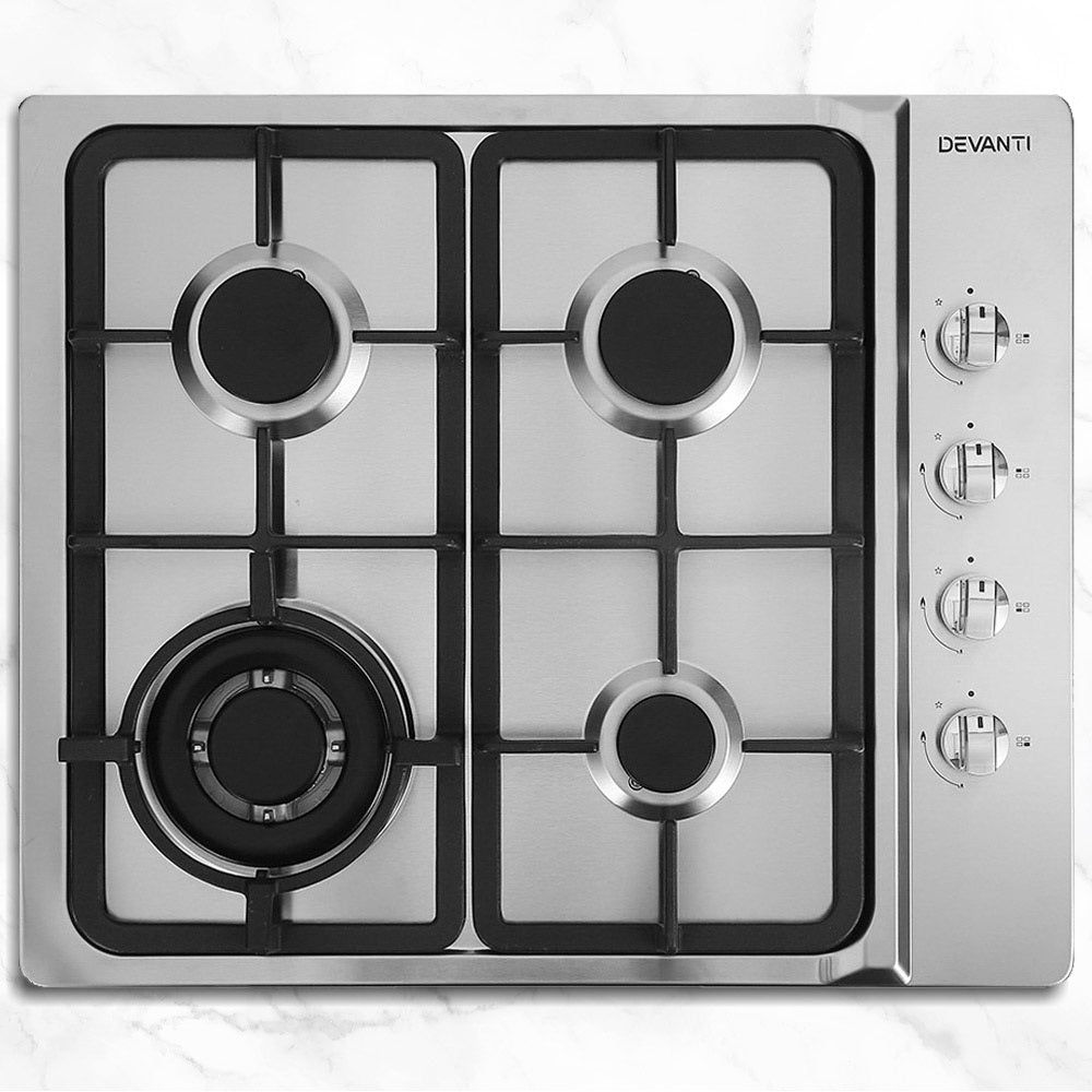 60cm Stainless Steel Gas Cooktop Hob