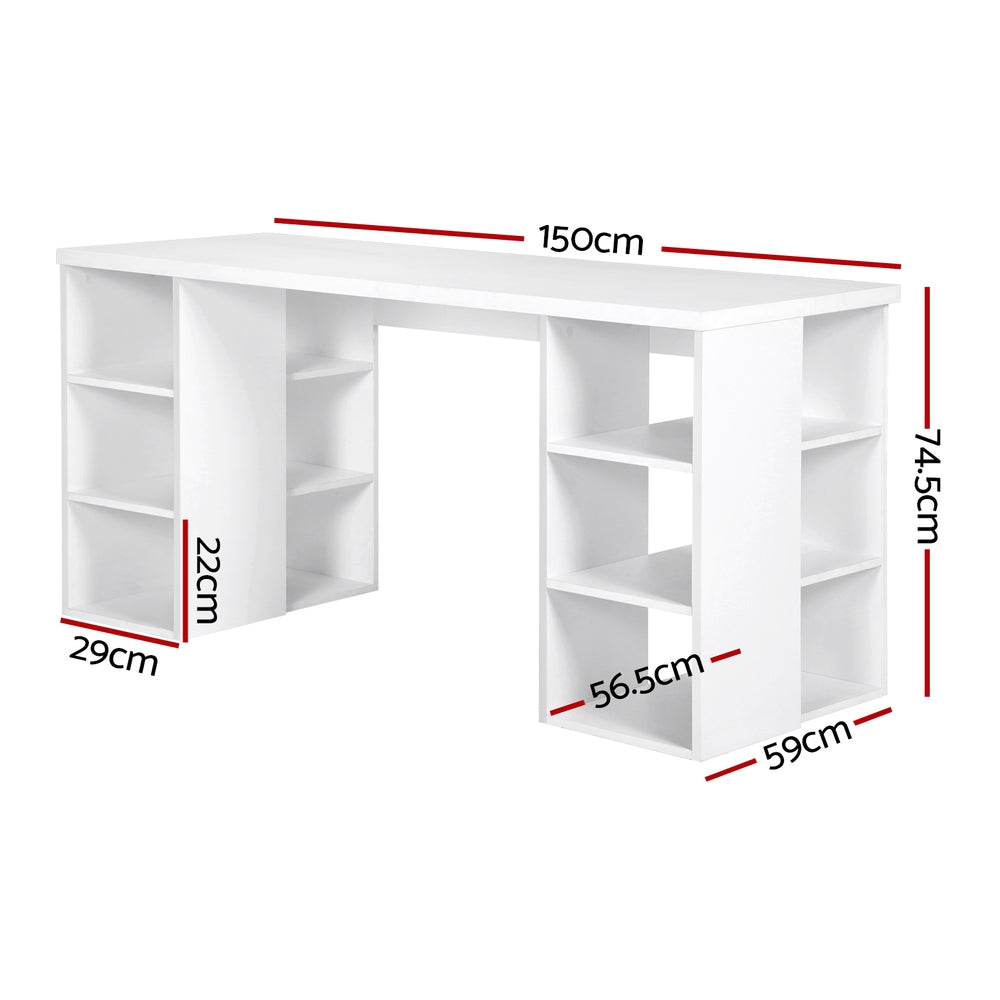 Artiss 150CM Modern Computer Desk Bookshelf