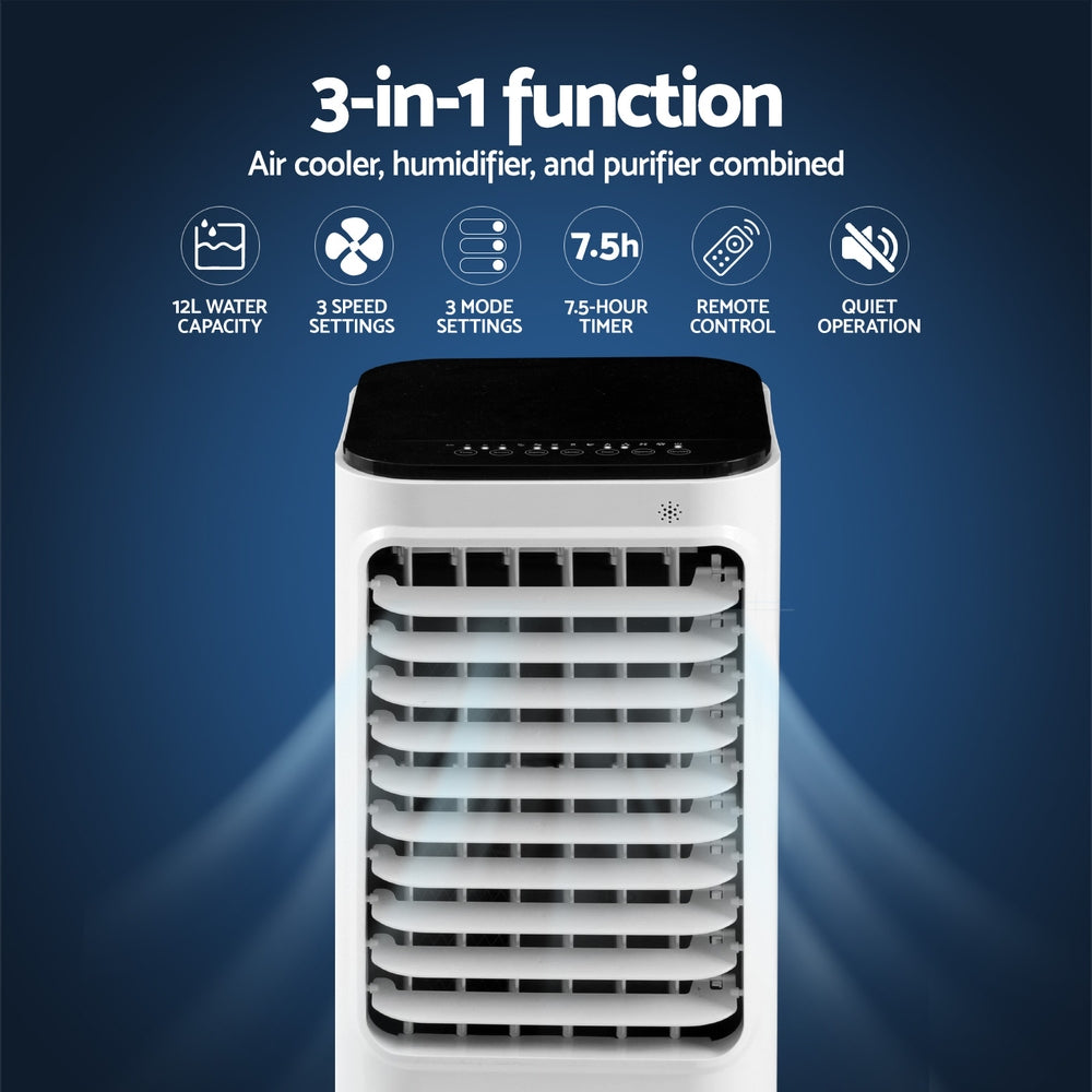 Devanti 12L 3-in-1 Evaporative Air Cooler and Humidifier