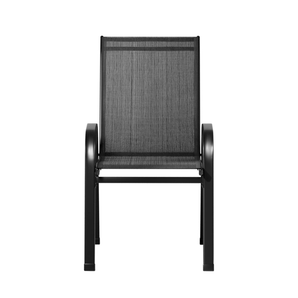 Gardeon 4-Piece Stackable Outdoor Dining Chairs