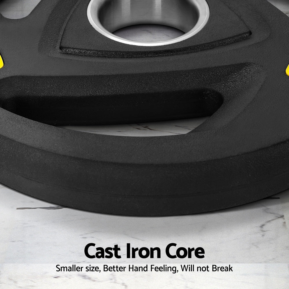 Everfit Weight Plates Olympic 5kgx2 Dumbbells Barbells Plate Weight Lifting Home