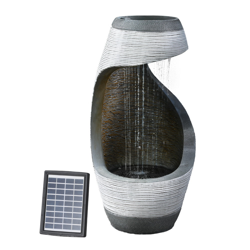 Solar-Powered Elegant Water Fountain Bird Bath