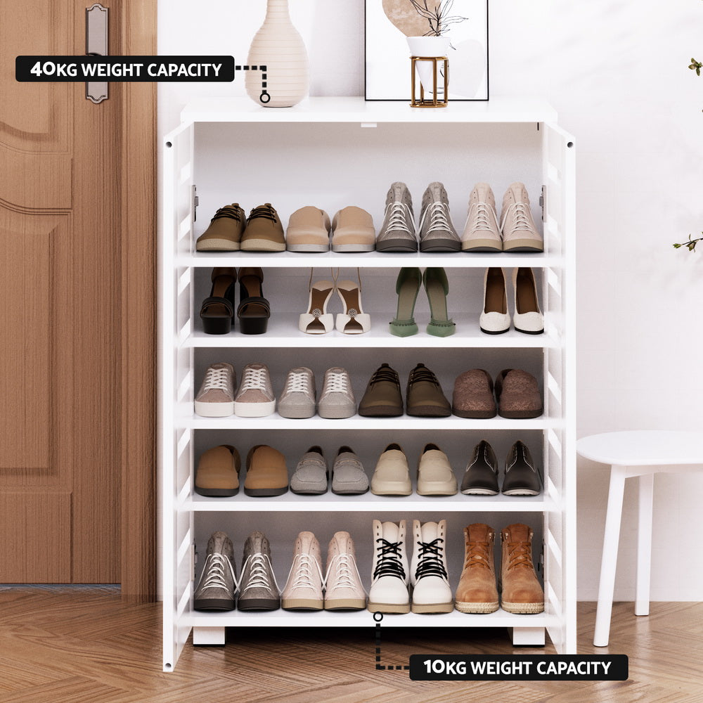 Sophisticated 5-Tier Shoe Storage Cabinet