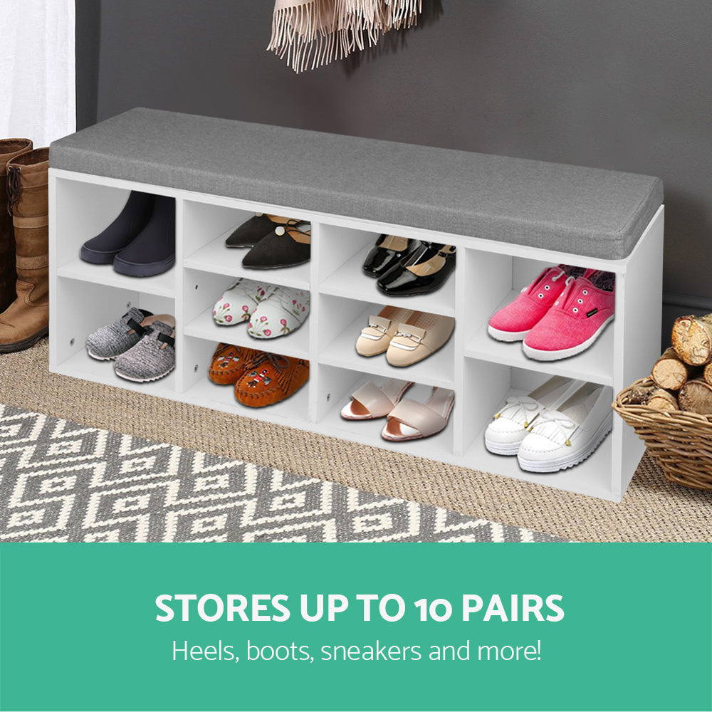 Multifunctional Shoe Rack and Bench Storage