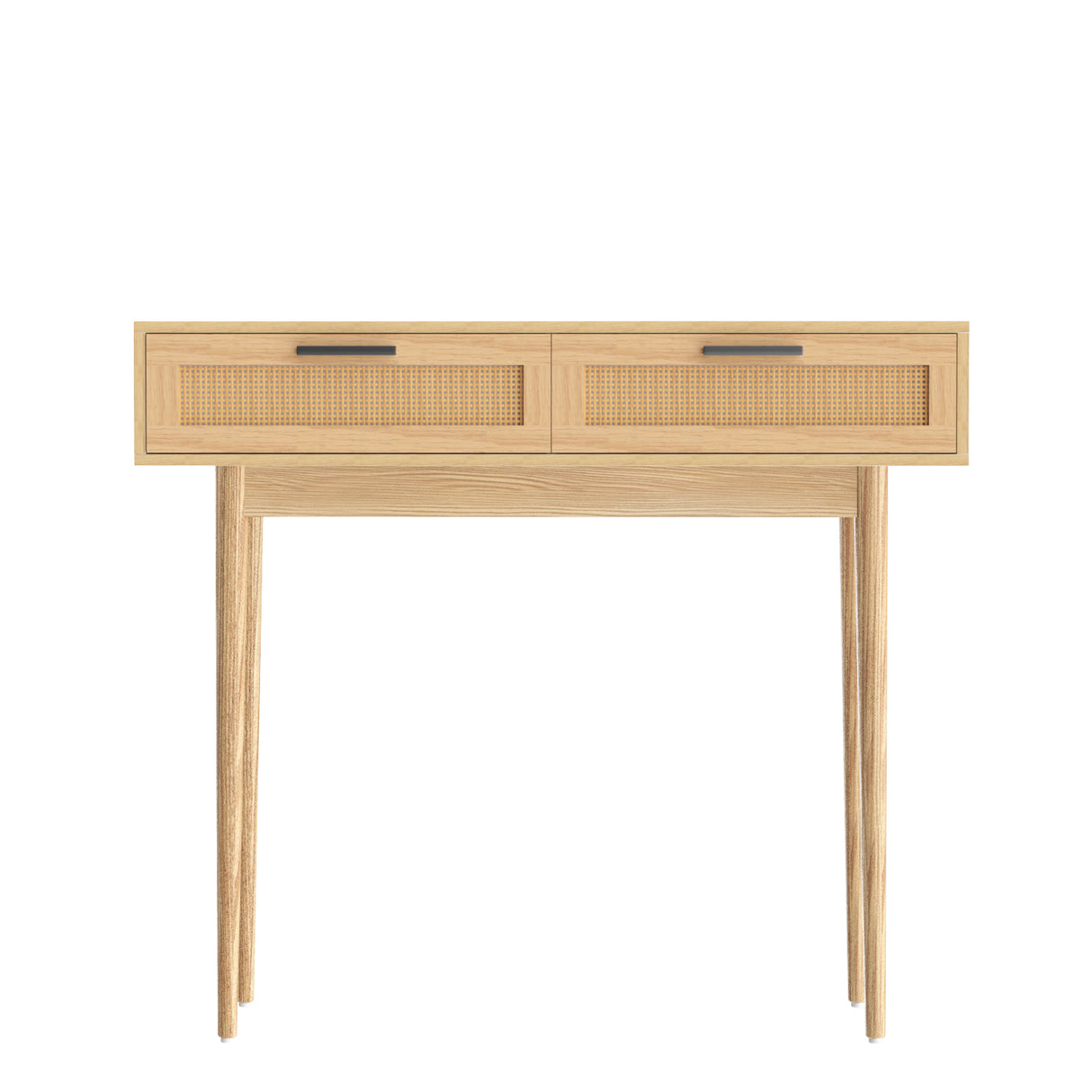 Artiss Elegant Console Table with Rattan Drawers