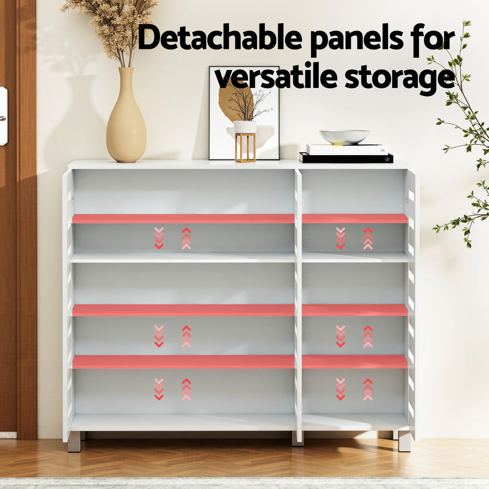 30-Pair Adjustable Shoe Rack Cabinet