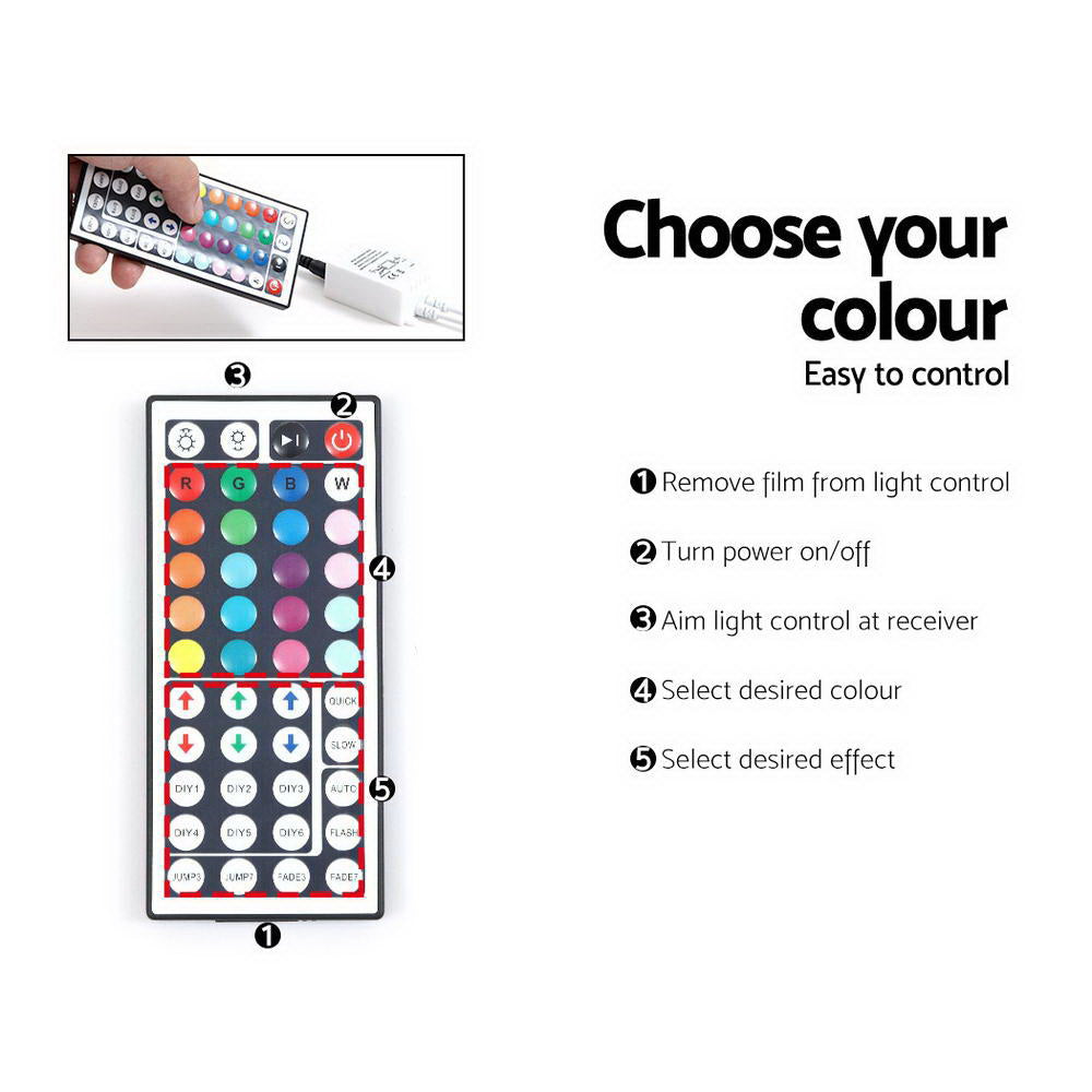 Artiss 160cm White LED Entertainment Unit