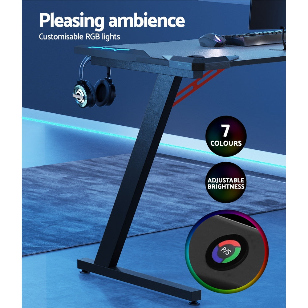 Artiss 140CM Gaming Desk with RGB Lighting