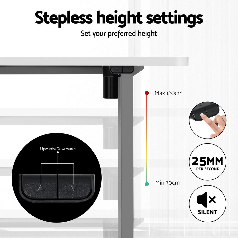 Artiss 140CM Electric Height Adjustable Desk