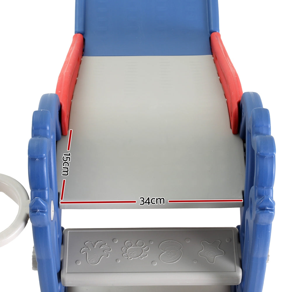 Keezi Kids Slide Set with Basketball Hoop