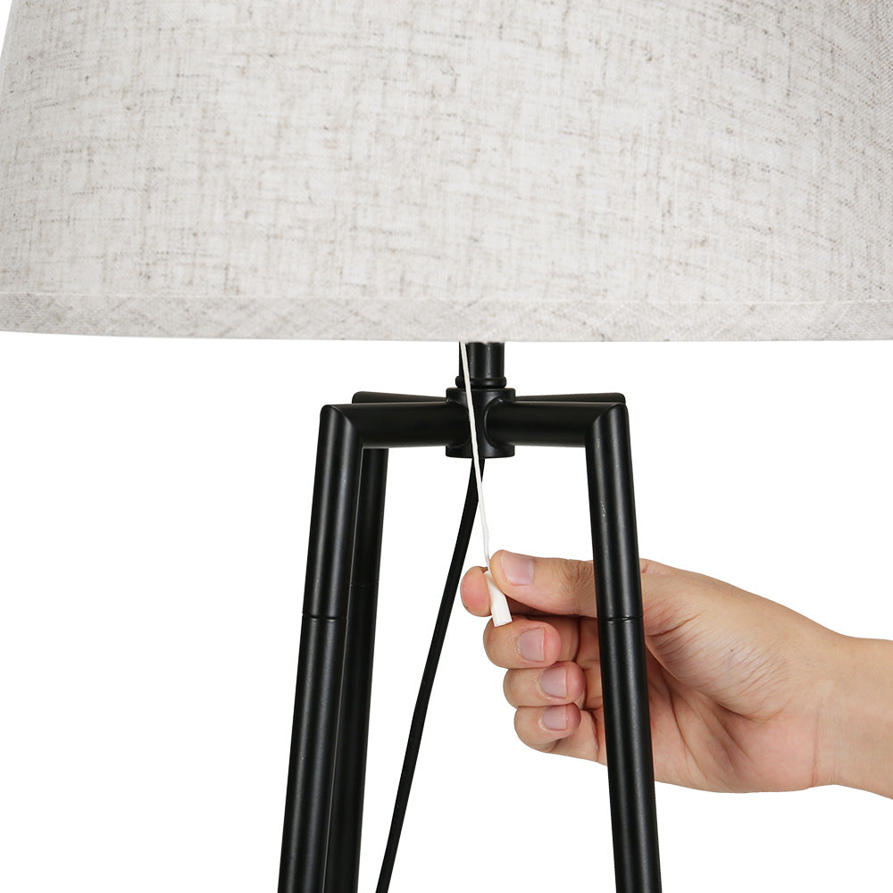 Elegant 2-Tier LED Floor Lamp with Storage
