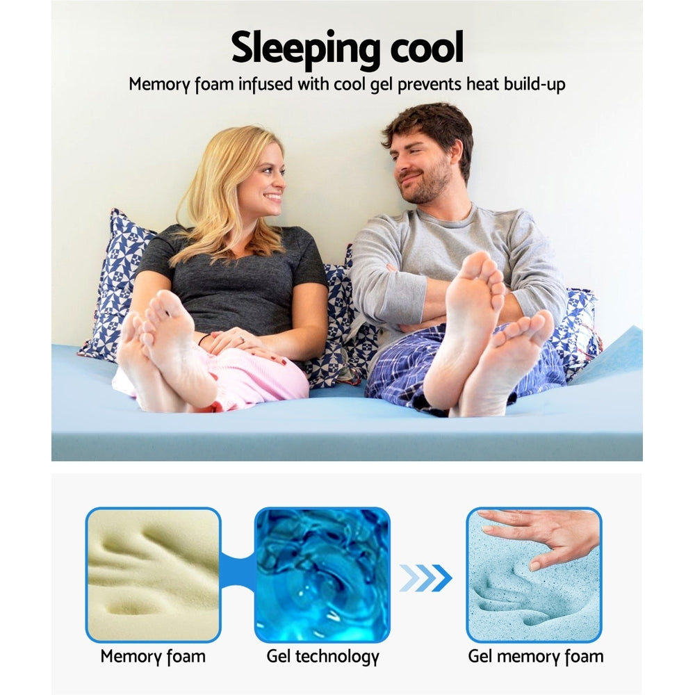 Giselle Bedding Cool Gel Memory Foam Topper