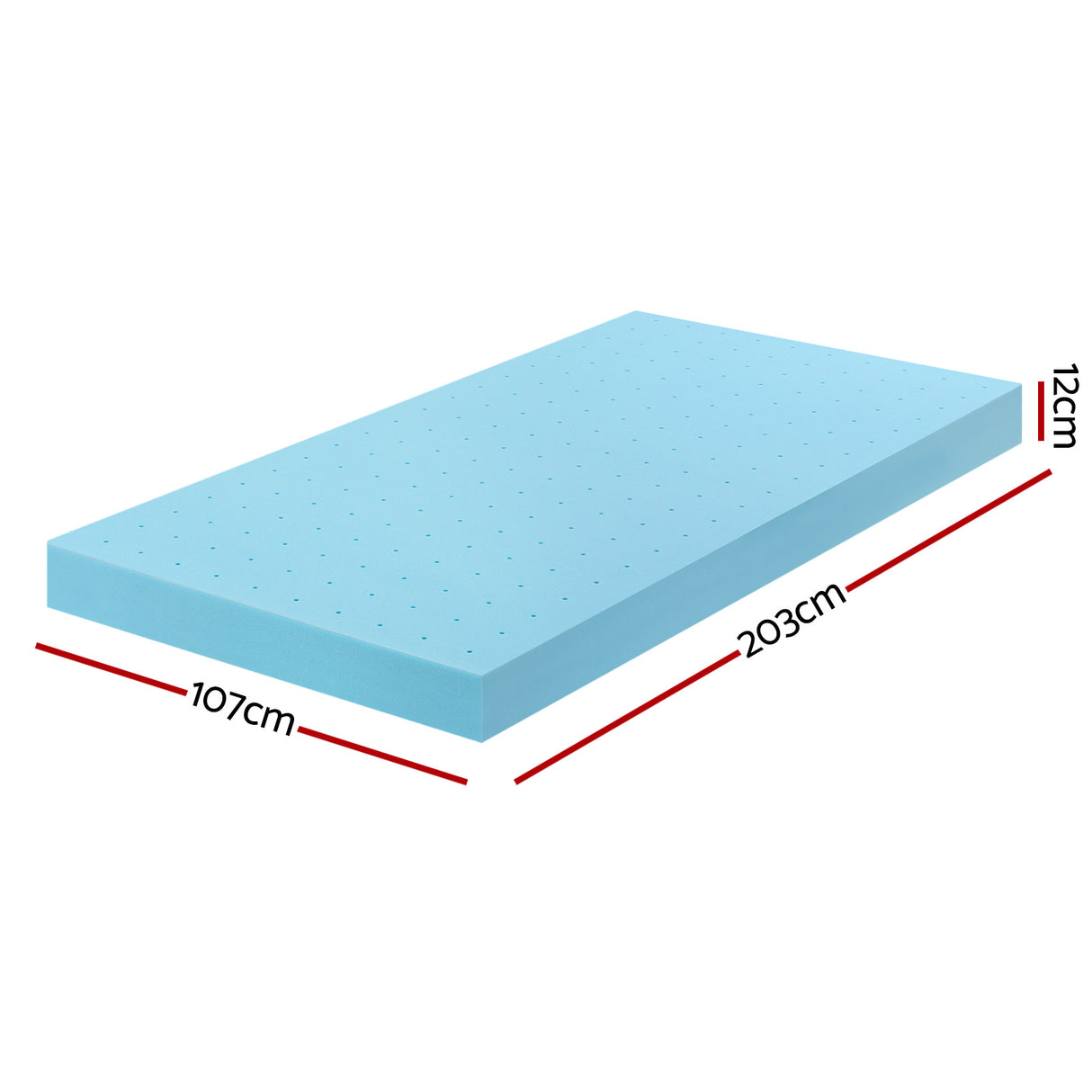 Giselle 12cm Ventilated Cool Gel Mattress Topper