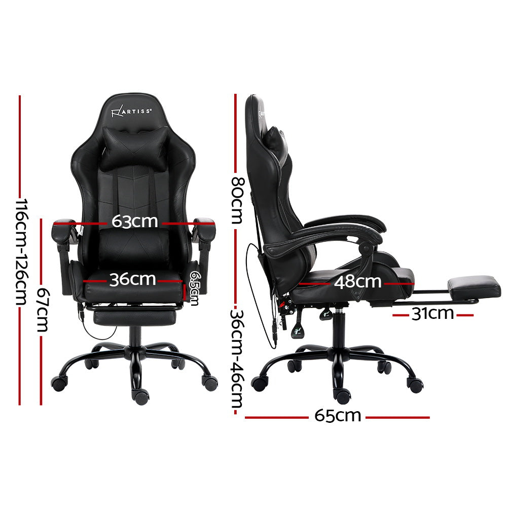 Artiss Ergonomic 6 Point Massage Office Chair