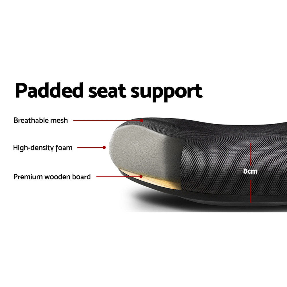 Artiss Black Mid Back Mesh Office Chair