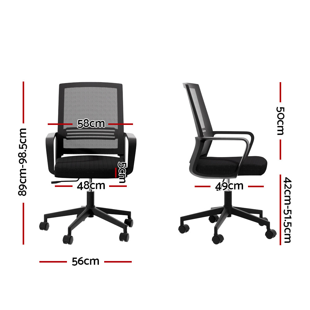Artiss Mesh Ergonomic Office Chair - Black