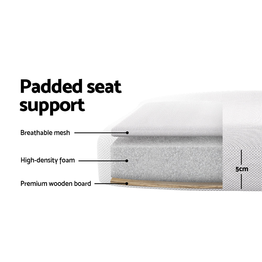 Artiss Grey Mesh Office Chair