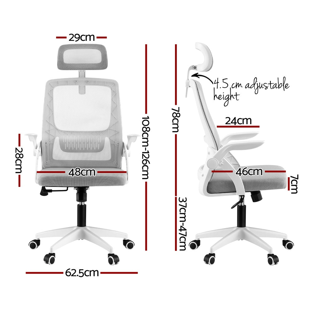 Artiss Ergonomic Office Chair with Adjustable Headrest