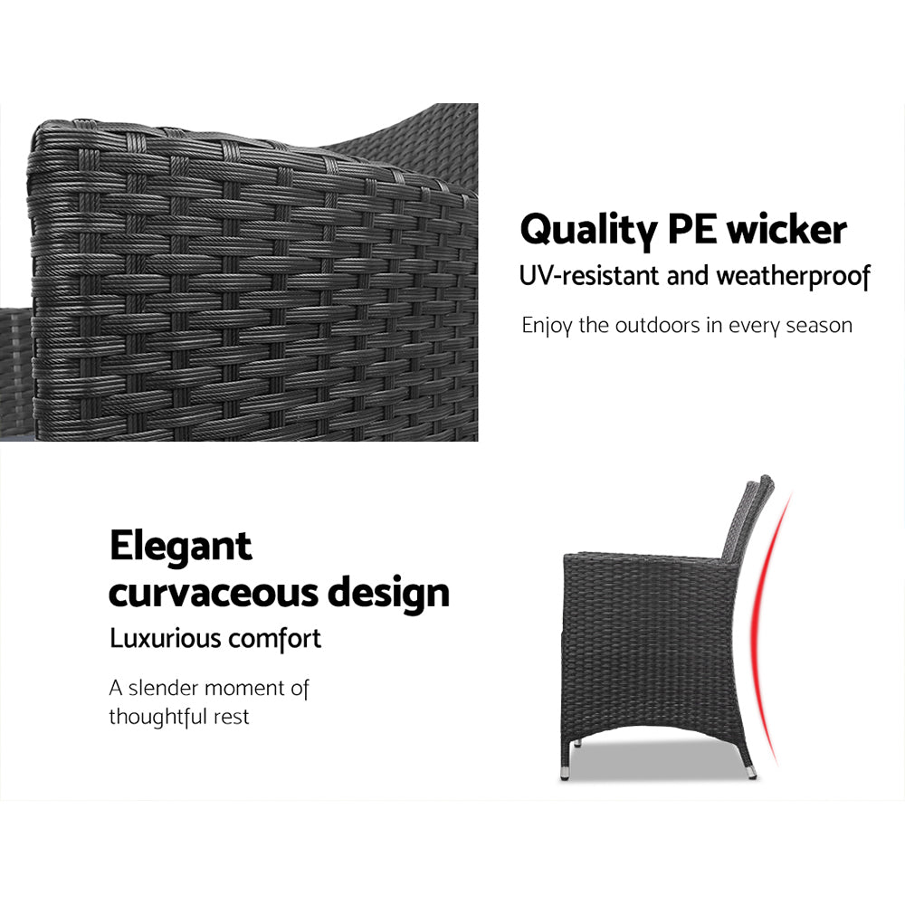 Gardeon Elegant 3PC Outdoor Bistro Set