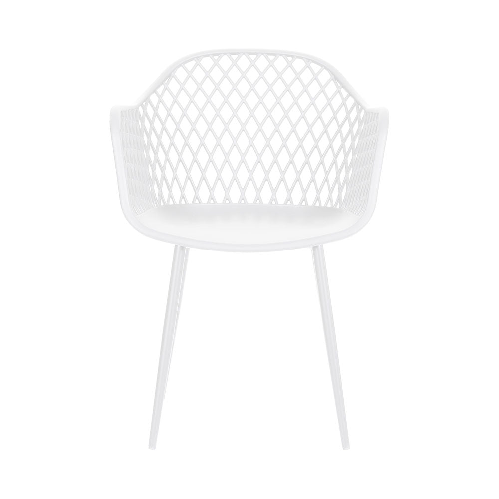 Gardeon White 4PC Outdoor Dining Chairs