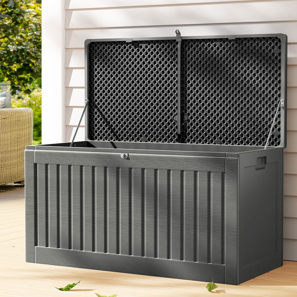 Gardeon 270L Weather-Resistant Dual-Function Storage Bench