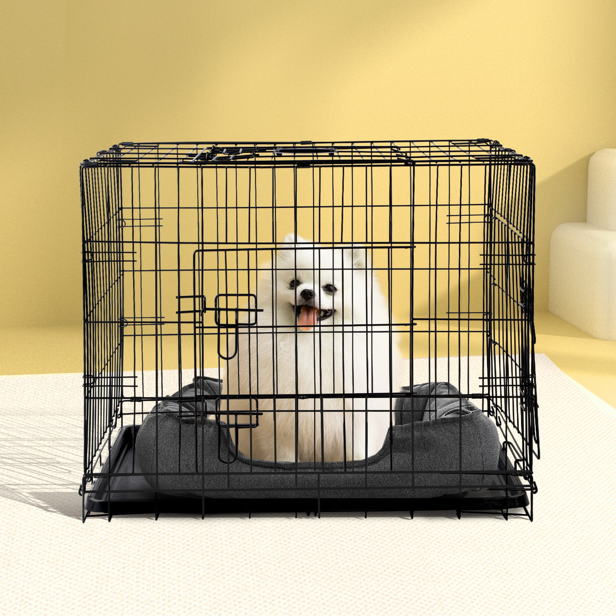 36" Triple-Door Dog Cage Kennel
