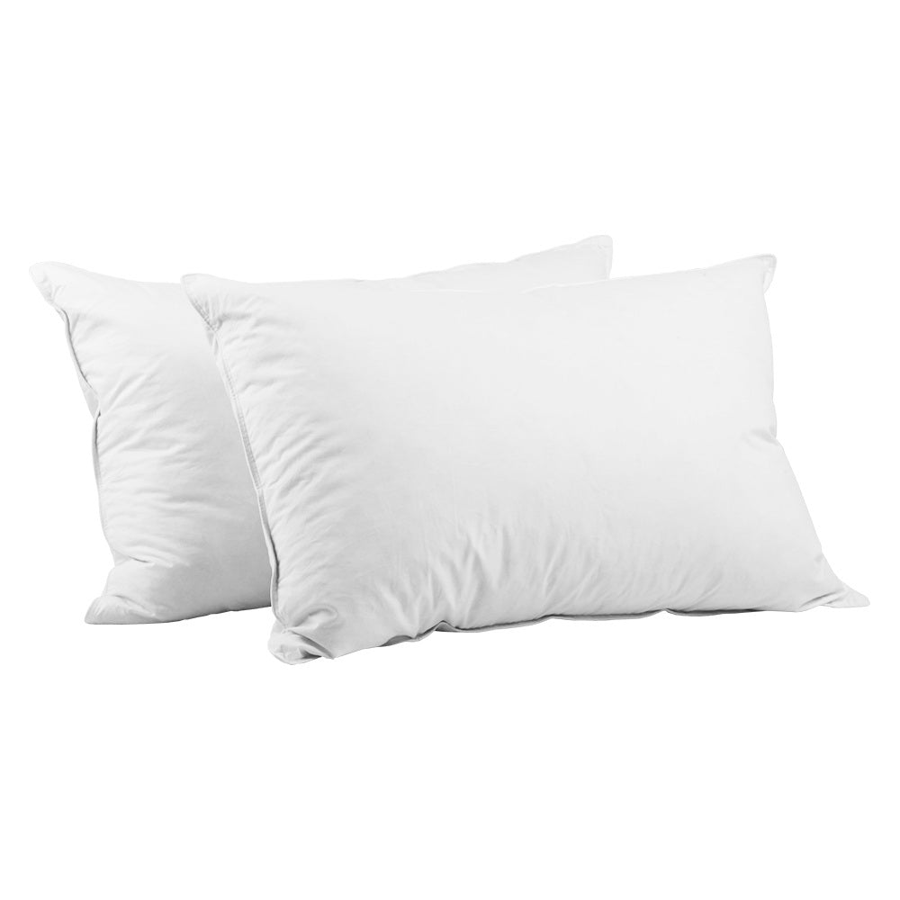 Giselle Bedding Goose Feather Down Pillows - Twin Pack