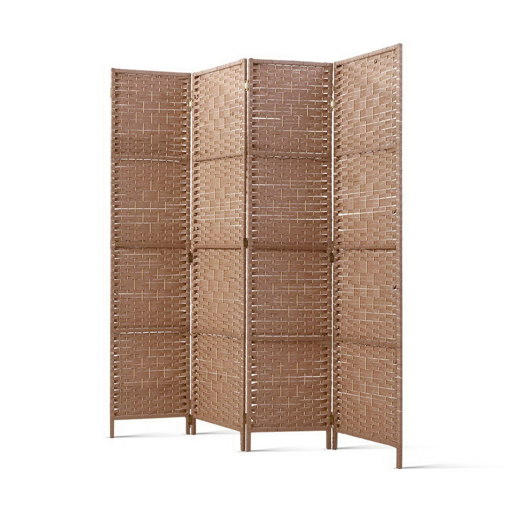 Artiss 4-Panel Woven Room Divider Screen
