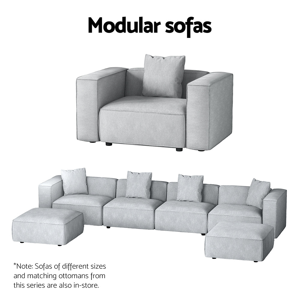Artiss 6-Seater Modular Sofa Chaise Set
