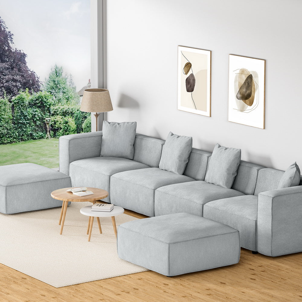 Artiss 6-Seater Modular Sofa Chaise Set