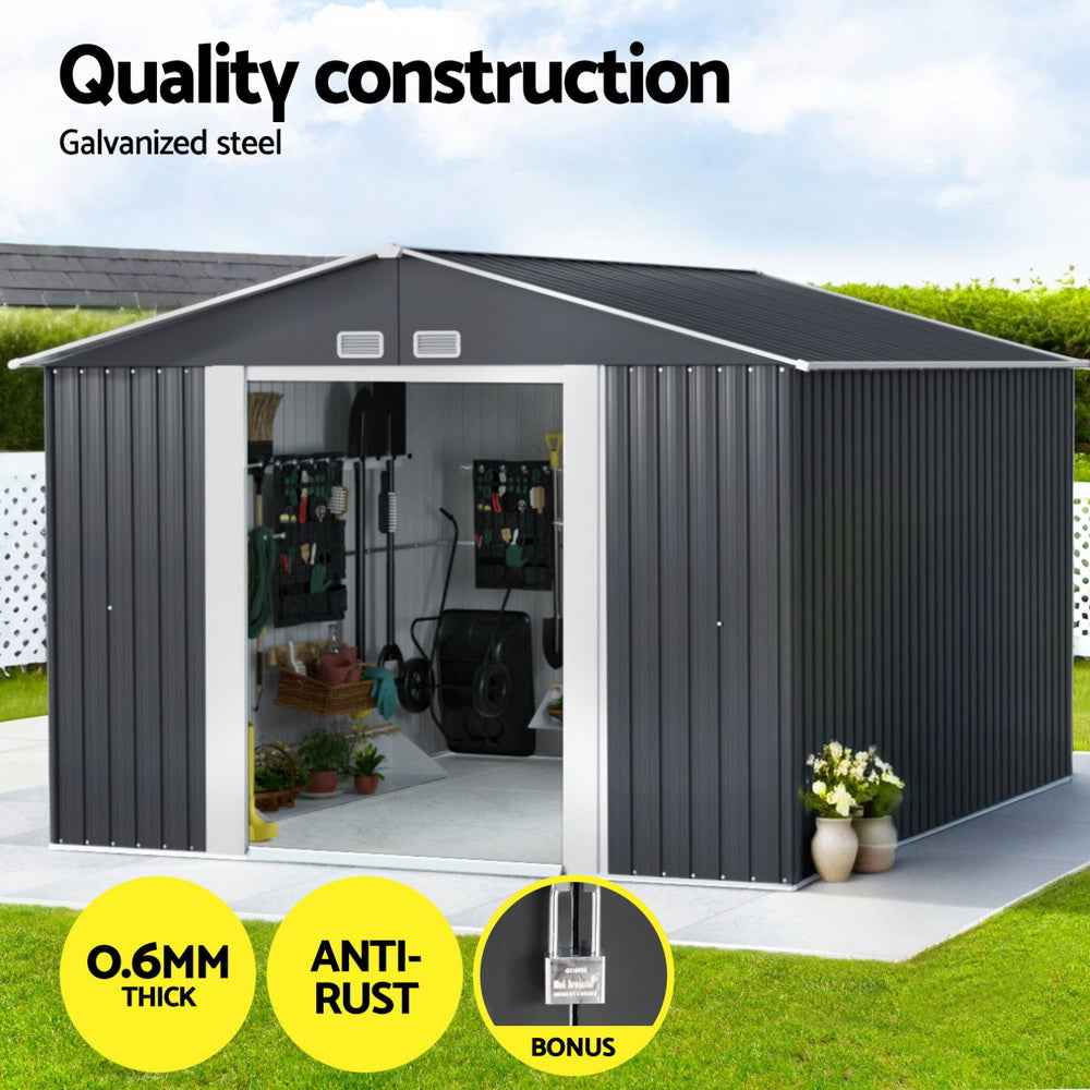 Giantz 3x3M Steel Garden Shed