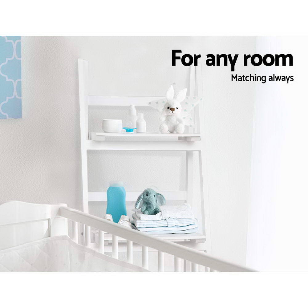 Artiss ZANE White 3-Tier Corner Shelf