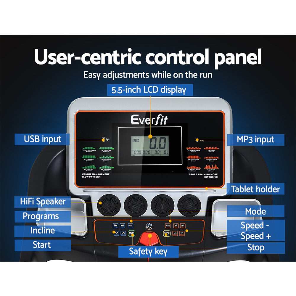 Everfit Electric Treadmill with Auto Incline