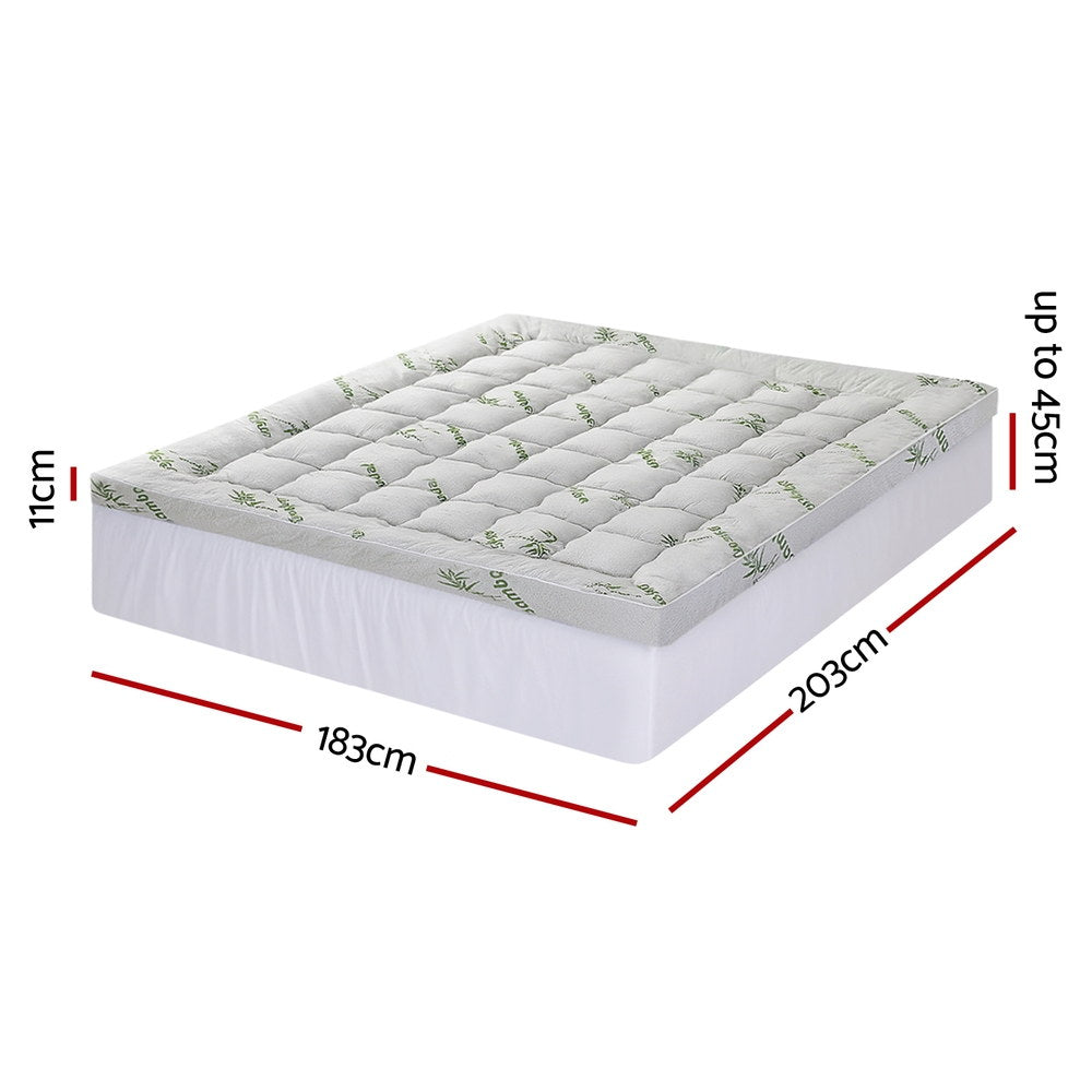 Giselle Luxurious Bamboo Pillowtop Mattress Topper