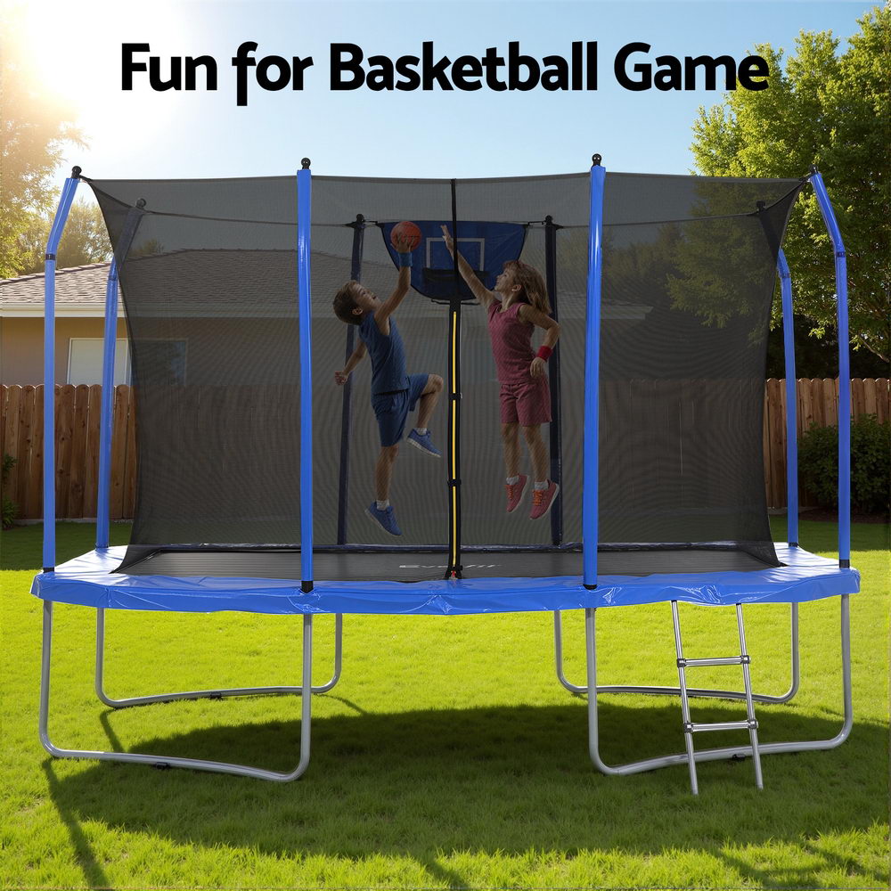 Everfit 12FT Rectangle Trampoline with Basketball Set