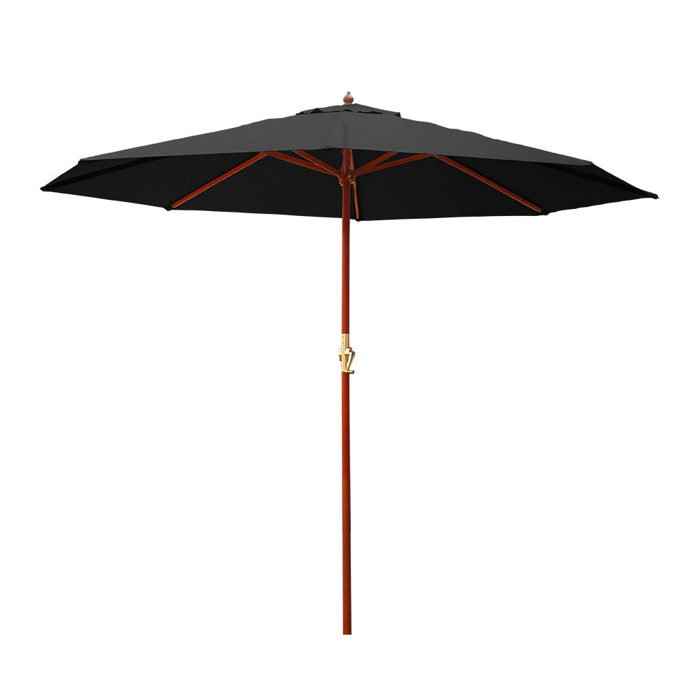 Instahut 3m Outdoor Umbrella Pole Umbrellas Beach Garden Sun Stand Patio