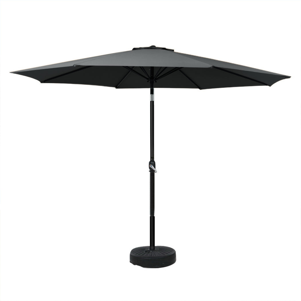 Instahut Outdoor Umbrella Base Beach Pole Garden Tilt Sun Patio UV Canopy