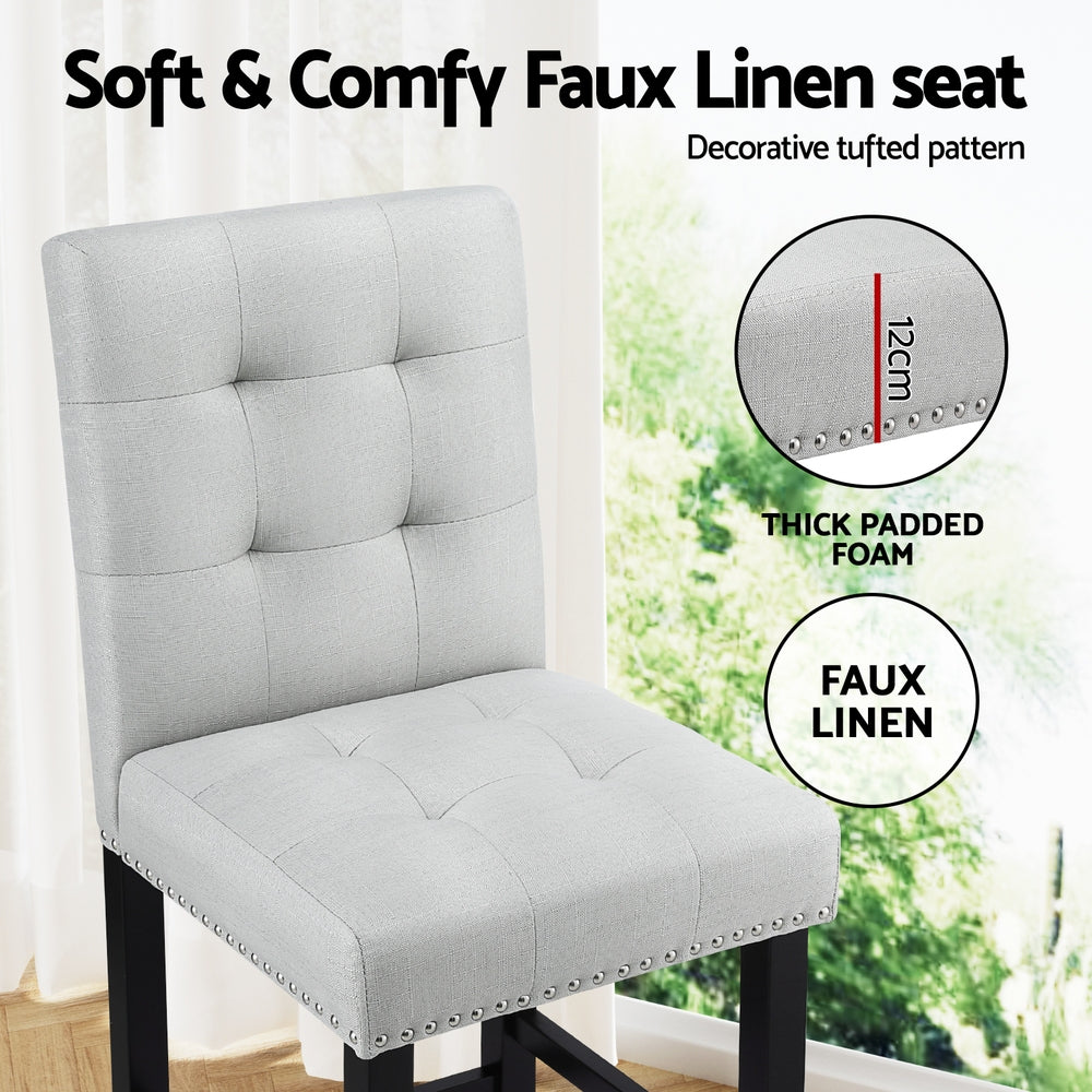 Artiss Ergonomic Wooden Bar Stools Set of 4