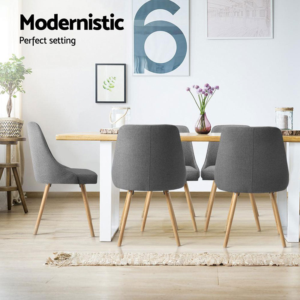 Set of 4 Retro-Modern Dining Chairs