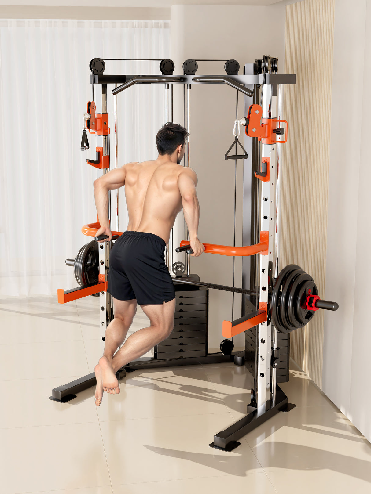SmartFit C3 Max Multi-Functional Trainer Machine Ultimate home gym solution for all exercises.