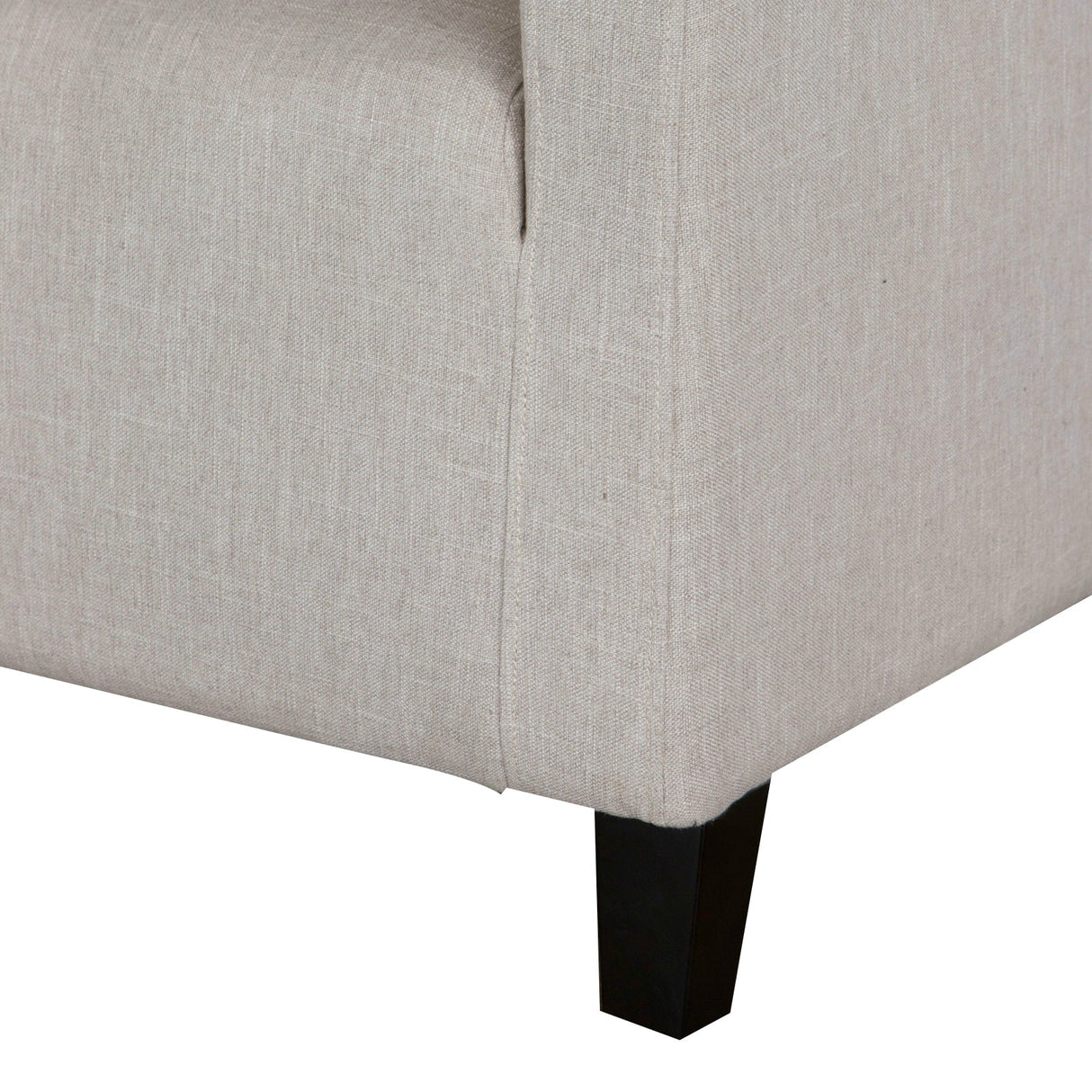 Canberra Fabric Armchair & Ottoman Set - Contemporary Elegance in Neutral Colors
