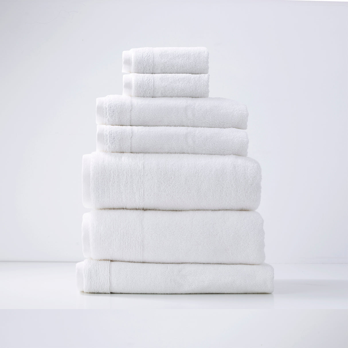 Aireys 650 GSM Zero Twist Luxury Plush 7 Piece Towel Set by Renee Taylor