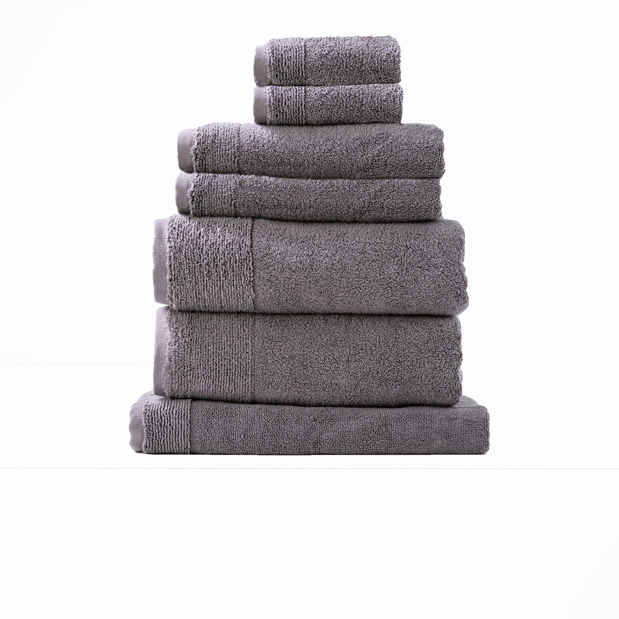 Aireys 650 GSM Zero Twist Luxury Plush 7 Piece Towel Set by Renee Taylor